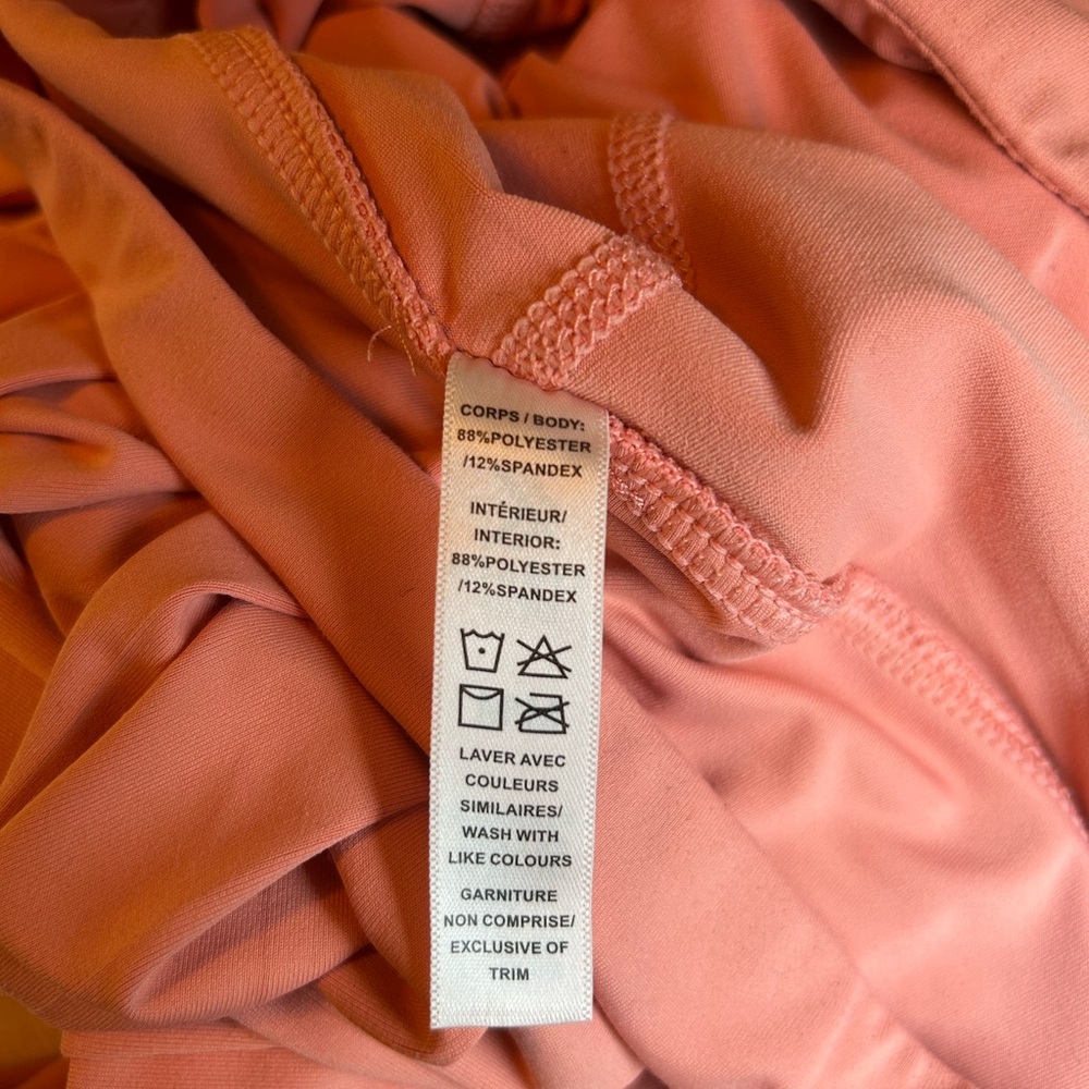 Kyodan Golf Skort Sz M Salmon Pink/Peach Pleated Stretch Skirt Tennis Pickleball - Picture 6 of 6